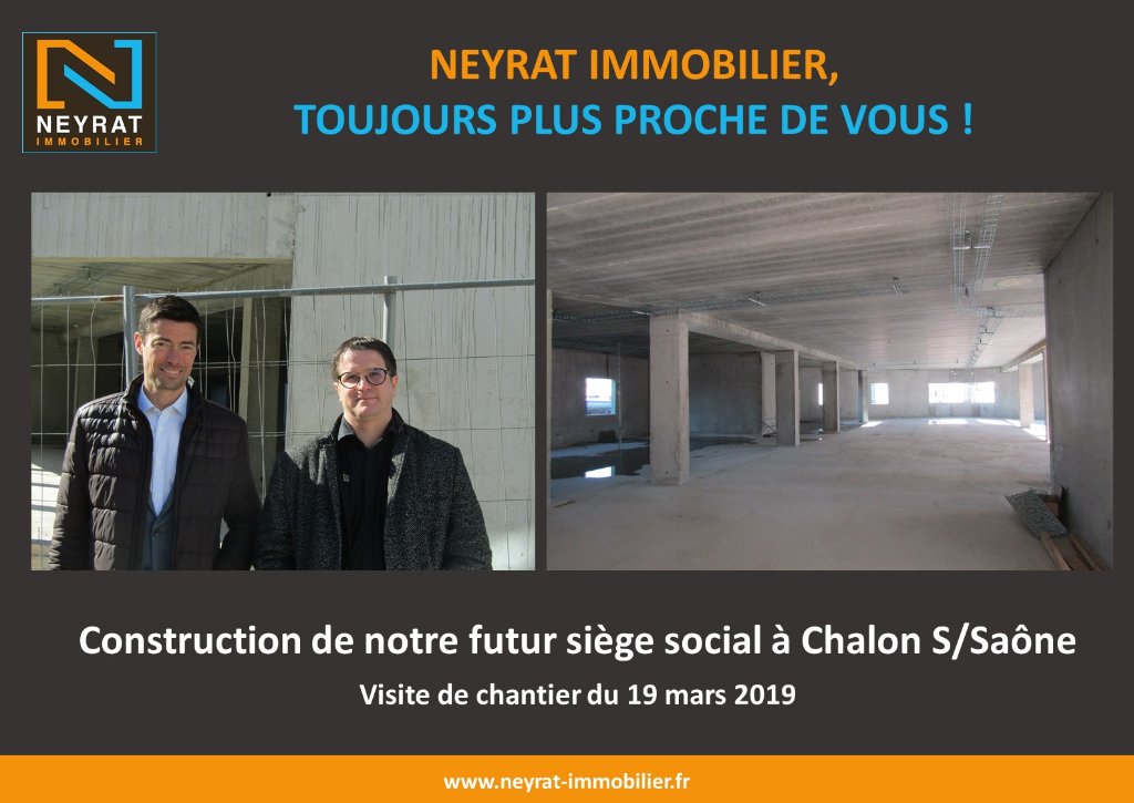 NEYRAT immobilier construit son futur siège social à Chalon Sur Saône